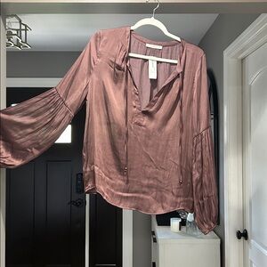 Elegant Mauve Blouse with Balloon Sleeves by Pookie and Sebastian